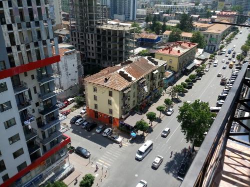 Nespecifikovaný výhled na destinaci Batumi nebo výhled na město při pohledu z apartmánu