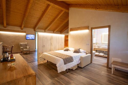 Ένα ή περισσότερα κρεβάτια σε δωμάτιο στο Agr. Cascina Fabbrica