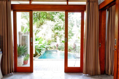 Jardín al aire libre en The Sloth Bali