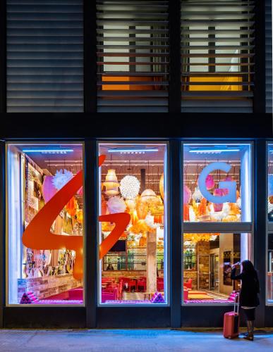 a store window with a large sale sign in it at Generator Barcelona in Barcelona