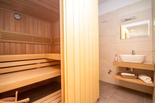 Koupelna v ubytování Villa Tela