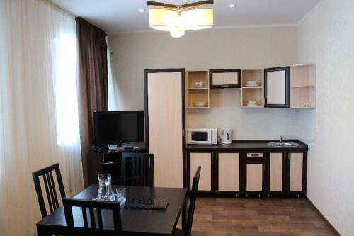 Dapur atau dapur kecil di Hotel Zumrat
