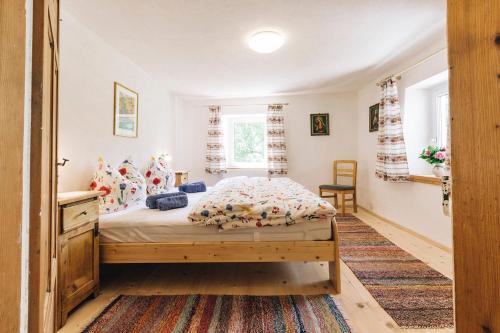 Postel nebo postele na pokoji v ubytování Untersteinhaus
