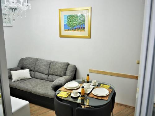 Χώρος καθιστικού στο Sea View Apartments with jaccuzzi