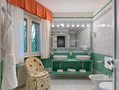 Koupelna v ubytování Hotel Hermitage