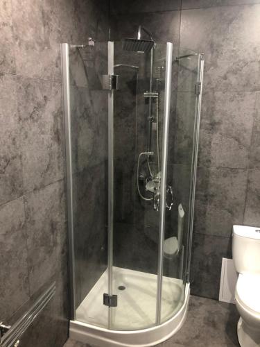 Koupelna v ubytování Sanktuarium Snu Apartments