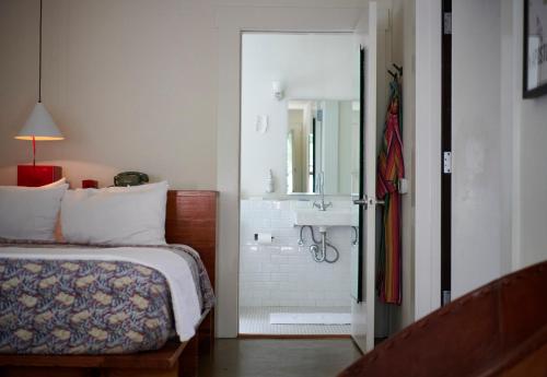 Koupelna v ubytování Hotel San Jose