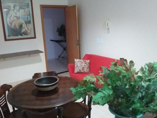 Χώρος καθιστικού στο CALDAS NOVAS RESIDENCE - Inclui um ingresso por pessoa em Parque Aquático e temos HOT PARK E LAGOA PARQUE a preço promocional