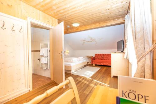 Koupelna v ubytování Hotel Garni Sonnhof