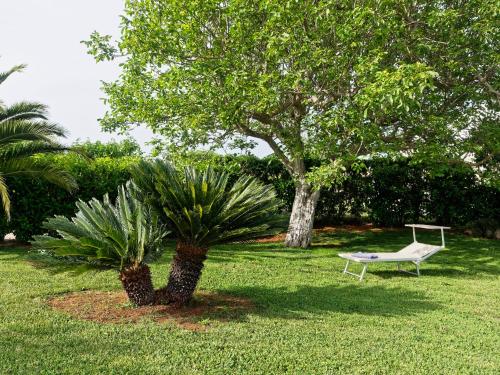 Un jardín fuera de Terra Sessana Ville e Trullo con piscina privata