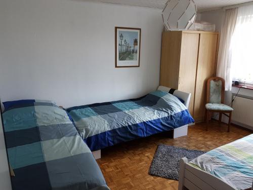 Katil atau katil-katil dalam bilik di Ferienwohnung Sauer