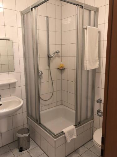 Koupelna v ubytování Ferienwohnung am Blauen See
