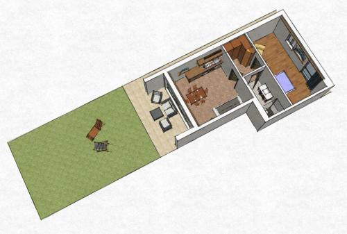 an image of a house with a diagram at Agriturismo Le Tese in Colà di Lazise