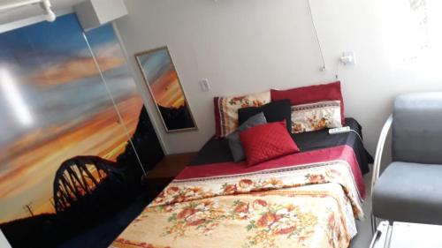 Ένα ή περισσότερα κρεβάτια σε δωμάτιο στο Hostel portal do sol