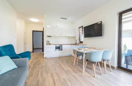 Dapur atau dapur kecil di Lilu Apartamenty