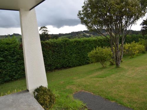 a view from the porch of a house at Salty Dog Inn in Snells Beach