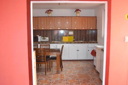 Kuchyň nebo kuchyňský kout v ubytování Villa Prescilla