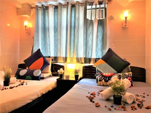 Katil atau katil-katil dalam bilik di Cebu Inn