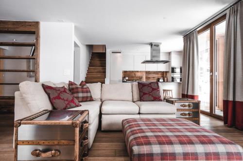 Postel nebo postele na pokoji v ubytování Sonnegg Lodge 2.1