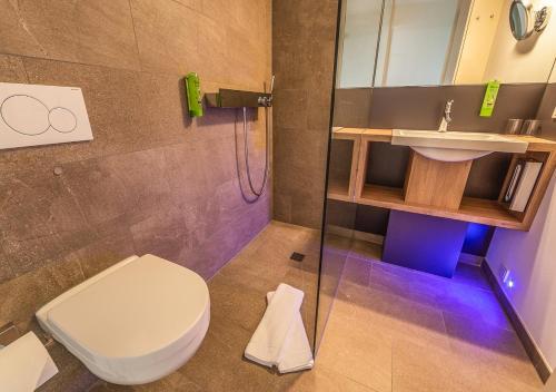 Koupelna v ubytování Ferienwohnungen Boardinghouse Bodensee