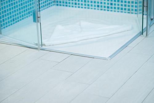 Koupelna v ubytování Hotel Regina Simius