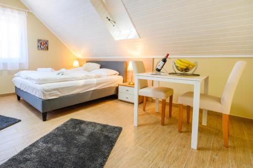 Posteľ alebo postele v izbe v ubytovaní La Maison du Calme