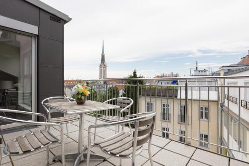 Balkón alebo terasa v ubytovaní Rafael Kaiser Premium Apartments - Contactless 24h Check-In
