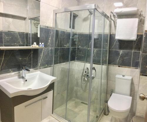Koupelna v ubytování Cagdas Hotel