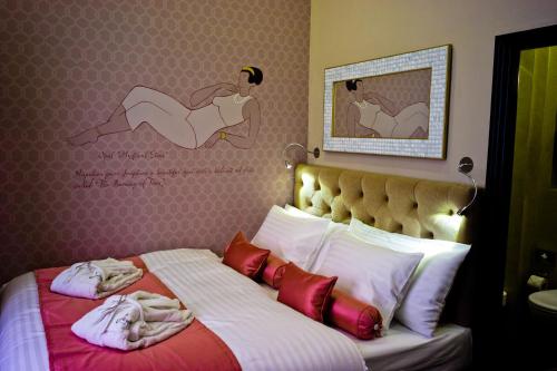 Ένα ή περισσότερα κρεβάτια σε δωμάτιο στο Design Hotel Jewel Prague