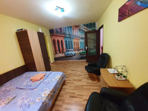 Χώρος καθιστικού στο Apartament Maya