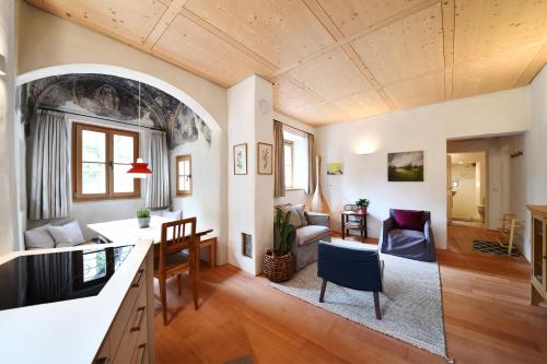 Posezení v ubytování Casa Piganò