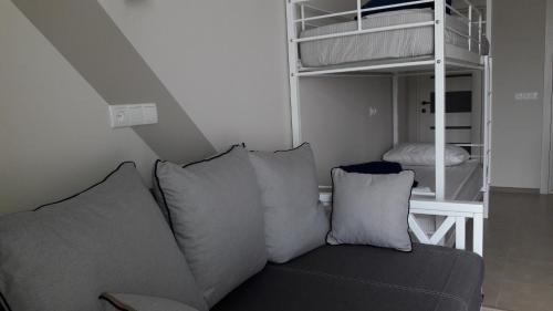 Ruang duduk di 10 Fontana House Mykonos