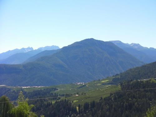 a view of a valley with mountains in the background at Appartamenti Rumo in Rumo