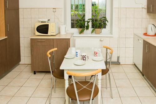 BP Hostel Gdyniaにあるキッチンまたは簡易キッチン
