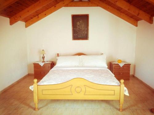 Ένα ή περισσότερα κρεβάτια σε δωμάτιο στο Marina's Home