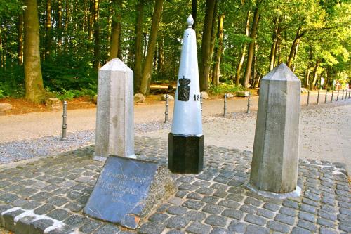 a statue of a space shuttle in a park at Het Mergelhoek 2 in Vaals