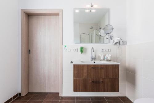 Koupelna v ubytování Stadthotel Geis