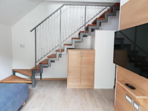 TV a/nebo společenská místnost v ubytování Apartments Vila Darja