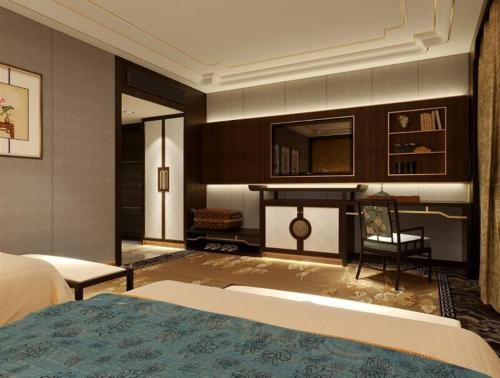 Katil atau katil-katil dalam bilik di Hotel Beverly Plaza