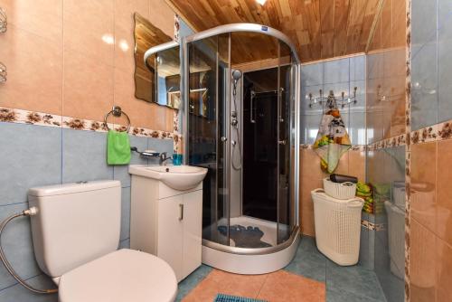 Ванная комната в Zelta pirts Guest House