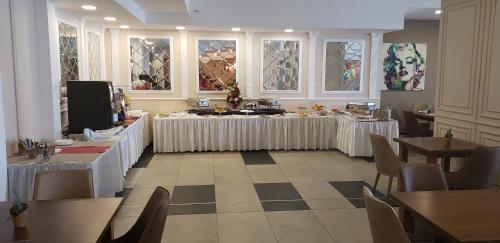 Et opholdsområde på Park Beach Apartment