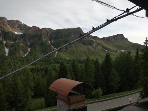 a view of the mountains from a gondola at Piccolo Igloo in Falcade