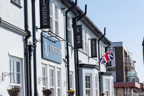 a building with signs on the side of it at Kingscliff, BW Signature Collection in Clacton-on-Sea