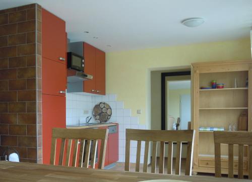 Dapur atau dapur kecil di Ferienhaus Gebind