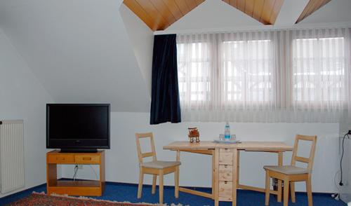 TV a/nebo společenská místnost v ubytování Hotel Gülser Weinstube