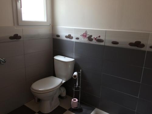 Bilik mandi di Maisons de vacances à Curzon