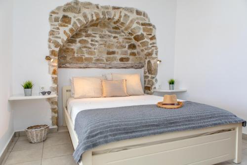 Postel nebo postele na pokoji v ubytování My Vintage Home - Naxos