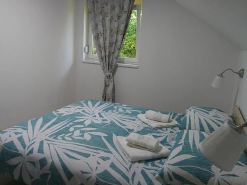 Katil atau katil-katil dalam bilik di New apartment near Plitvice lakes