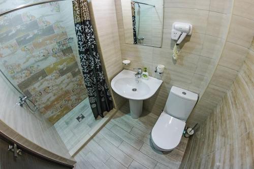 ヴィチャゼヴォにあるSilver Guest Houseのバスルーム(トイレ、洗面台付)
