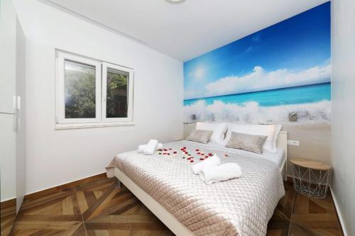 Postel nebo postele na pokoji v ubytování Apartments REDSTONE luxury apartments